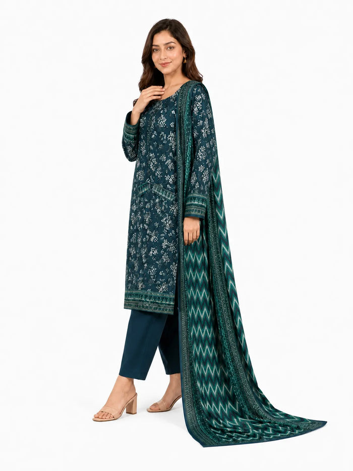 Elegant 3-piece Pure Lawn suit by Noor-E-BanO